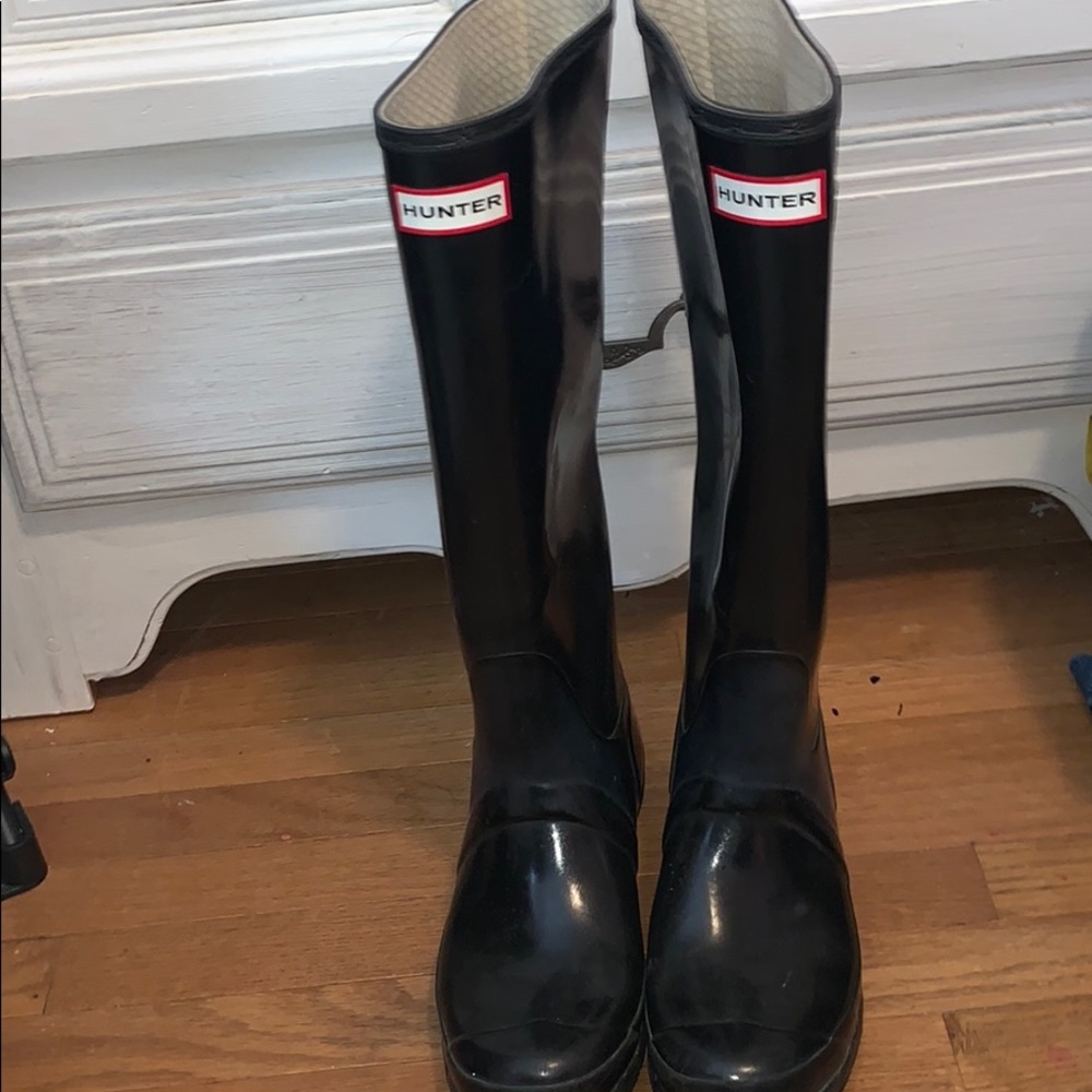 Black High Hunter Boots